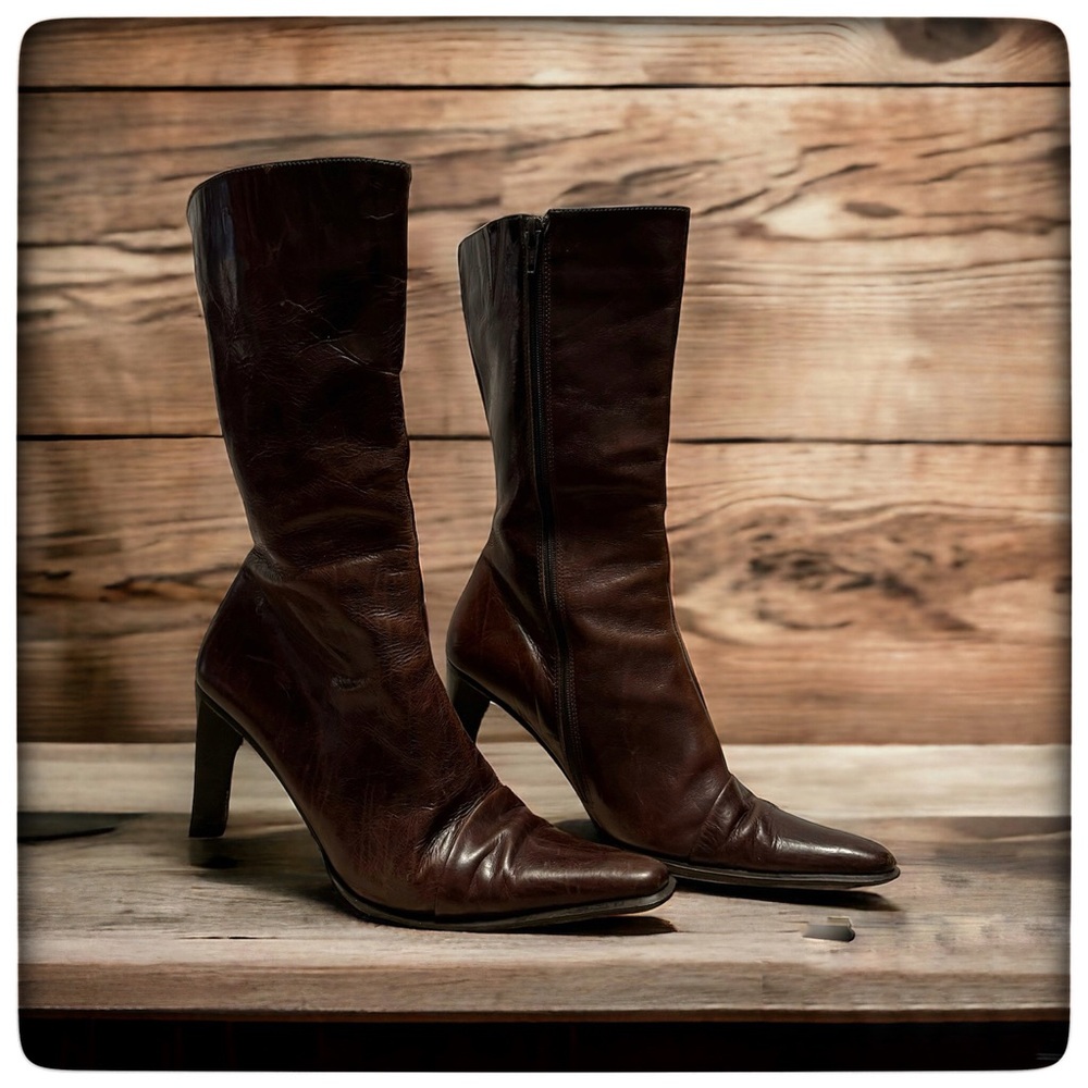 Kenneth Cole New York Vintage boots Amazing Brace 100% leather size 8